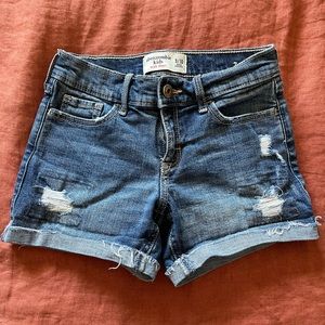 Girls Abercrombie Denim Shorts